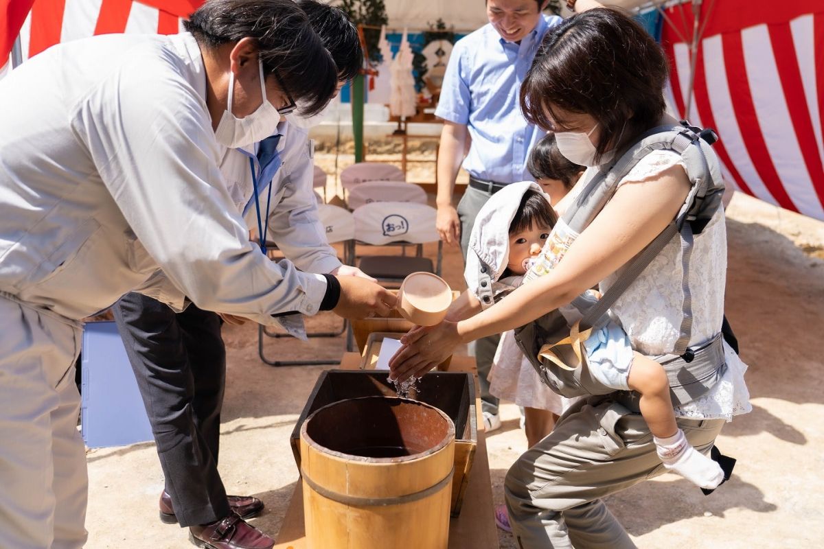 「北九州市若松区02」注文住宅現場リポート①【地鎮祭】