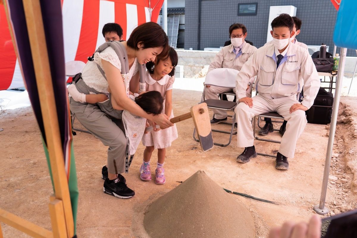 「北九州市若松区02」注文住宅現場リポート①【地鎮祭】