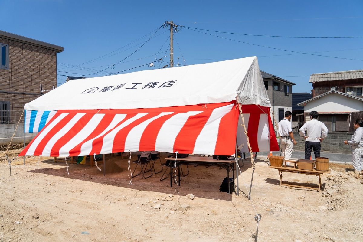 「北九州市若松区02」注文住宅現場リポート①【地鎮祭】