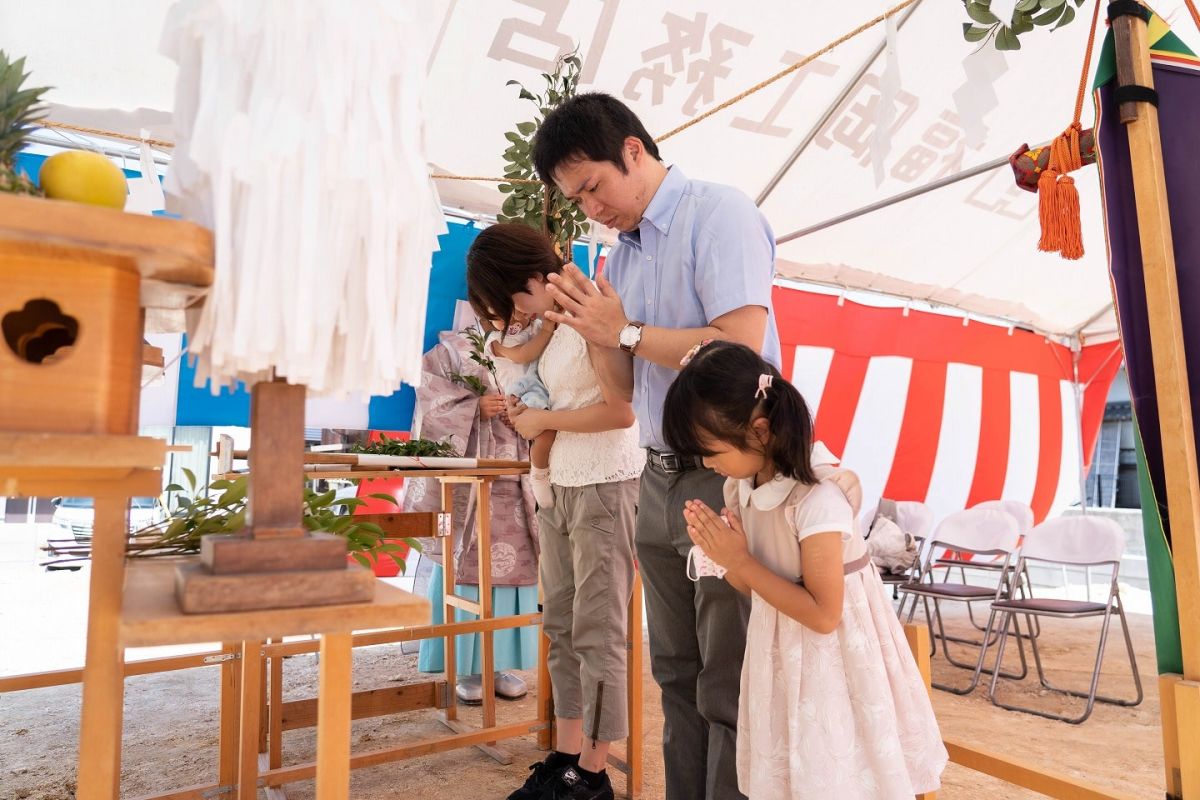 「北九州市若松区02」注文住宅現場リポート①【地鎮祭】