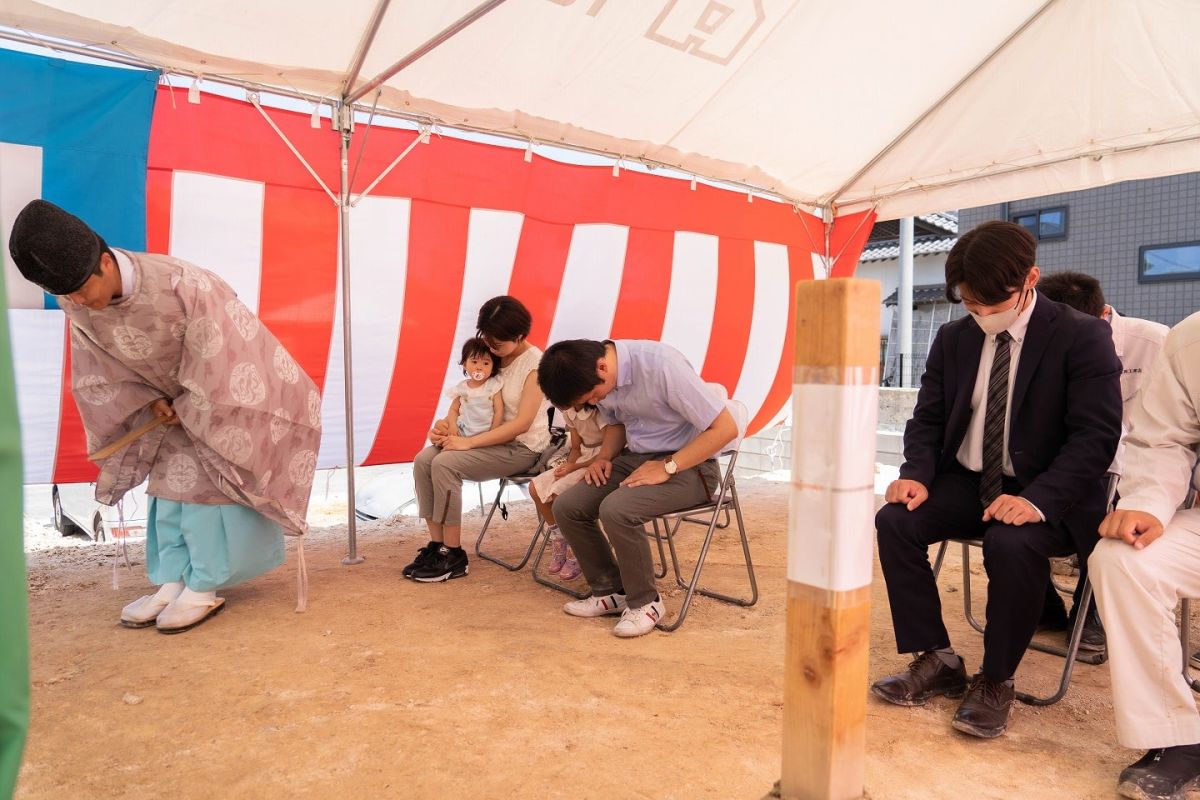 「北九州市若松区02」注文住宅現場リポート①【地鎮祭】