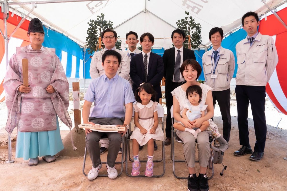 「北九州市若松区02」注文住宅現場リポート①【地鎮祭】