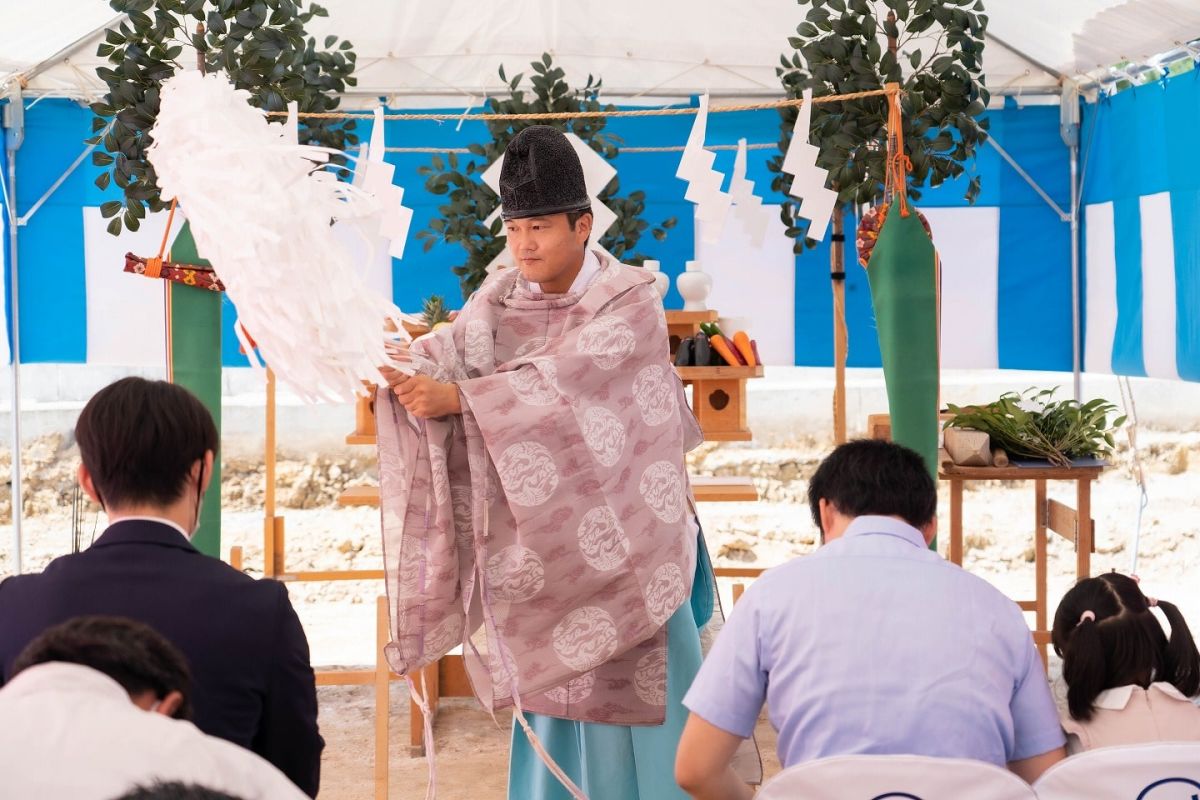 「北九州市若松区02」注文住宅現場リポート①【地鎮祭】