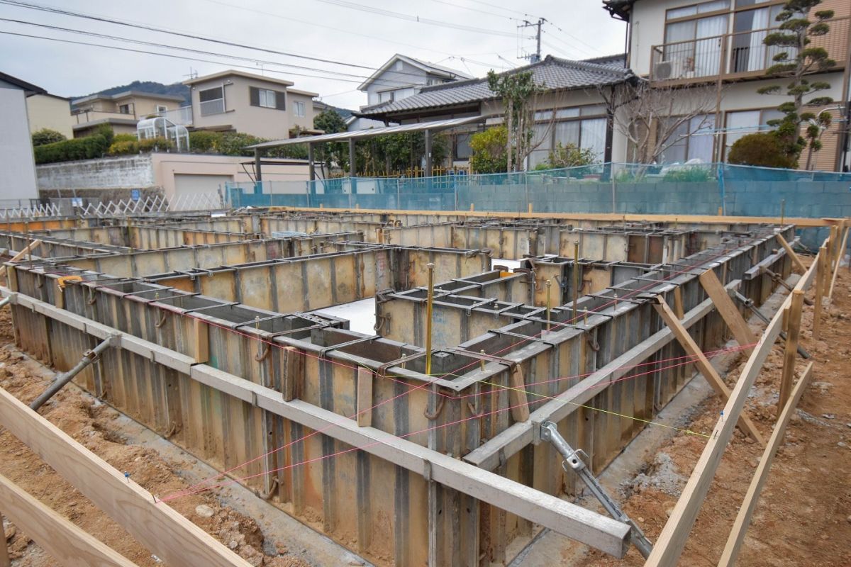 「福岡市西区06」注文住宅現場リポート②【基礎工事】【立ち上がりコン】