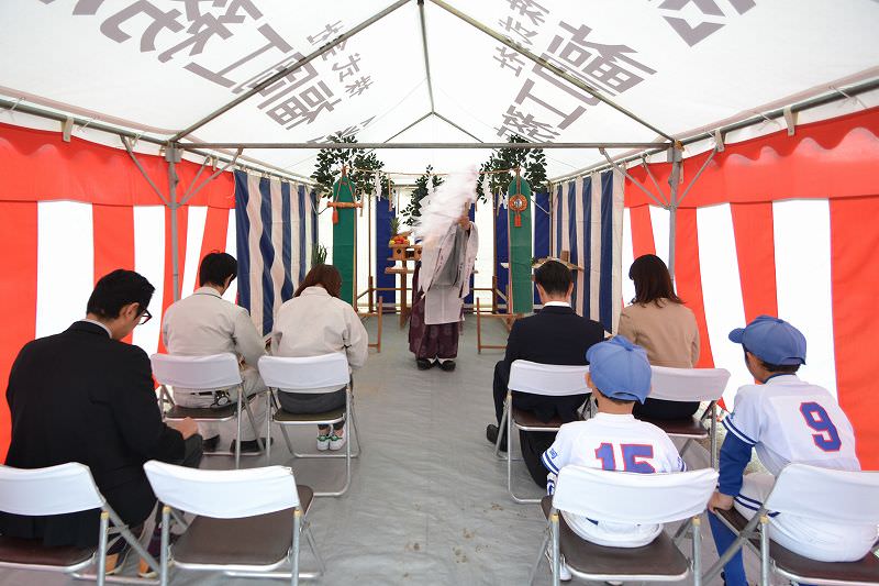 「久留米市西町01」注文住宅現場リポート①【地鎮祭】