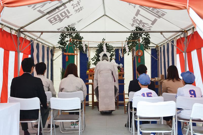 「久留米市西町01」注文住宅現場リポート①【地鎮祭】
