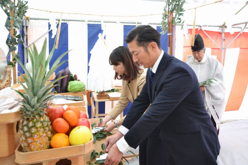 福岡県久留米市西町01　注文住宅建築現場リポート①　～地鎮祭～