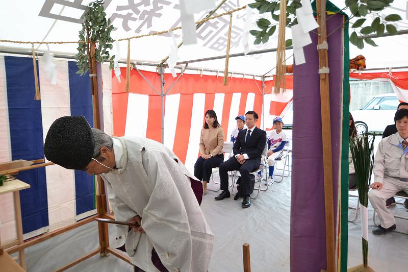 「久留米市西町01」注文住宅現場リポート①【地鎮祭】