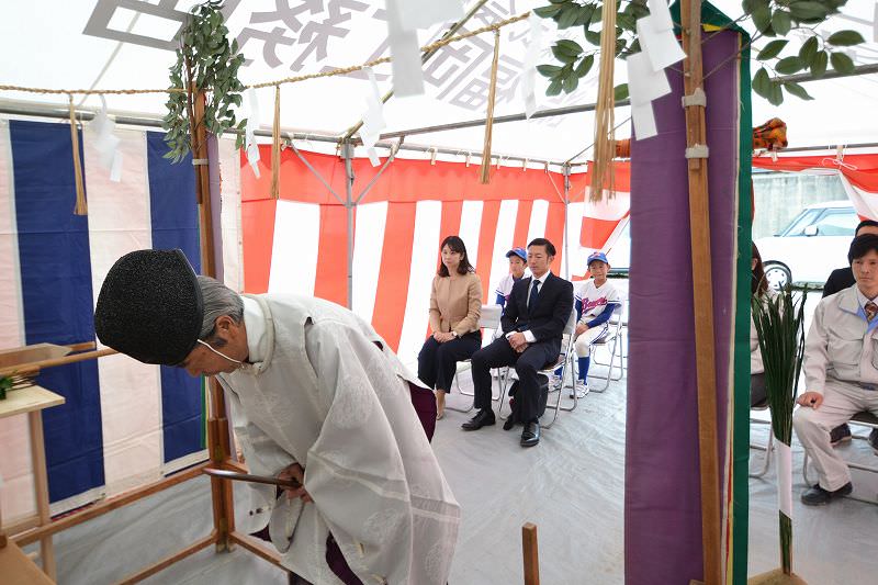 福岡県久留米市西町01　注文住宅建築現場リポート①　～地鎮祭～