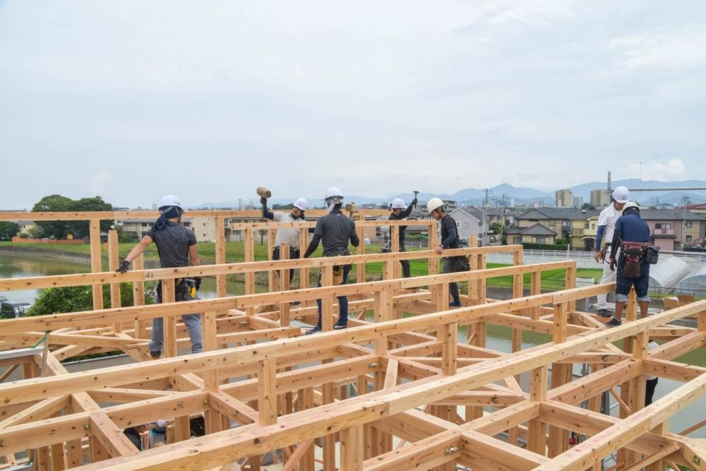 福岡県那珂川市06　注文住宅建築現場リポート③　～上棟式～