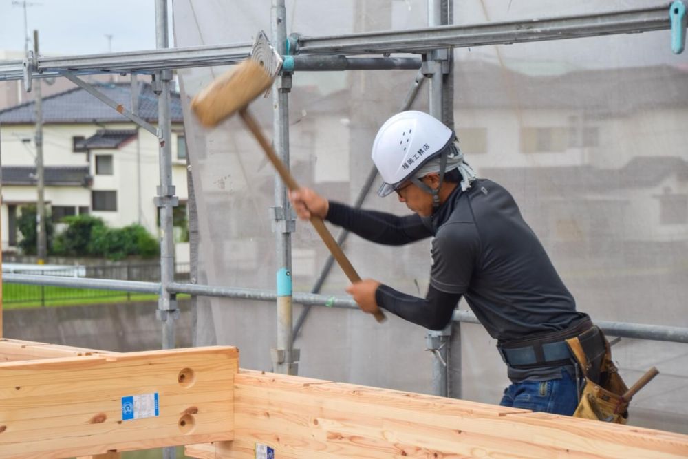 福岡県那珂川市06　注文住宅建築現場リポート③　～上棟式～