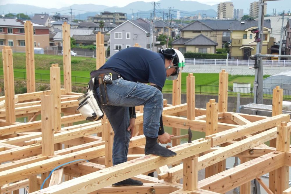 福岡県那珂川市06　注文住宅建築現場リポート③　～上棟式～