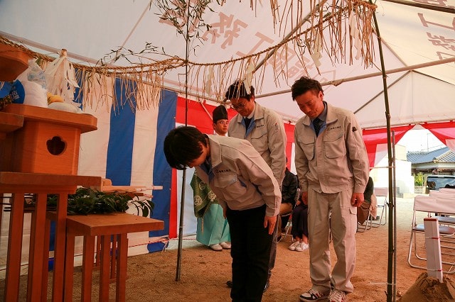 福岡県筑紫野市07　注文住宅建築現場リポート①　～地鎮祭～