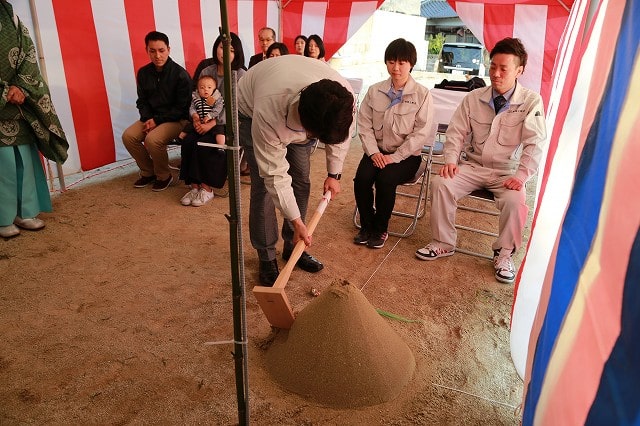 福岡県筑紫野市07　注文住宅建築現場リポート①　～地鎮祭～