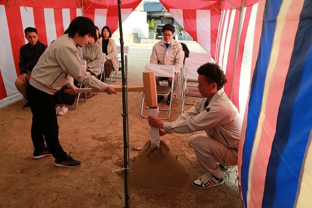 福岡県筑紫野市07　注文住宅建築現場リポート①　～地鎮祭～