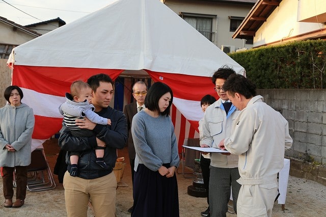 福岡県筑紫野市07　注文住宅建築現場リポート①　～地鎮祭～