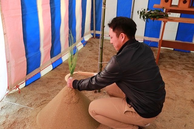 福岡県筑紫野市07　注文住宅建築現場リポート①　～地鎮祭～