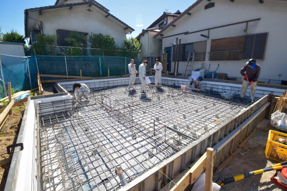 「福岡市城南区04」注文住宅現場リポート②【基礎工事】【配筋検査】