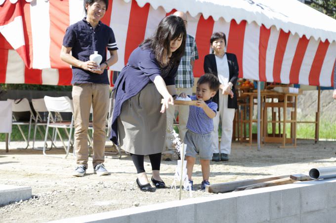 福岡市南区柏原03　注文住宅建築現場リポート①　～地鎮祭～