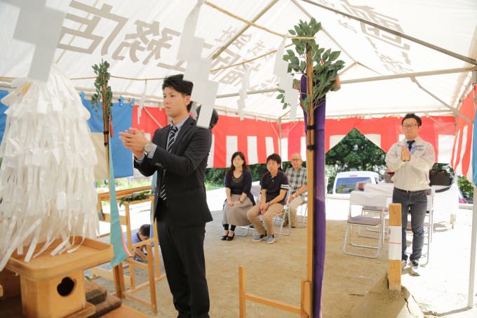 「福岡市南区柏原03」注文住宅現場リポート①【地鎮祭】