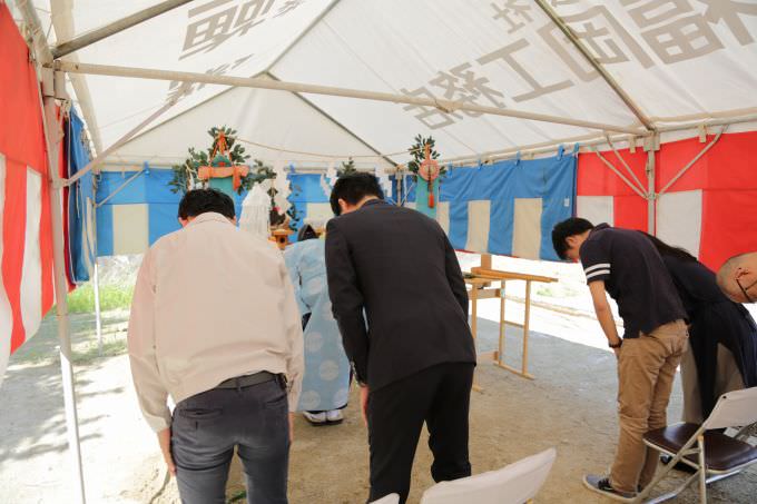 「福岡市南区柏原03」注文住宅現場リポート①【地鎮祭】