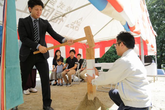 福岡市南区柏原03　注文住宅建築現場リポート①　～地鎮祭～