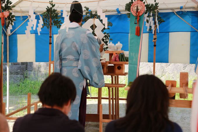 福岡市南区柏原03　注文住宅建築現場リポート①　～地鎮祭～