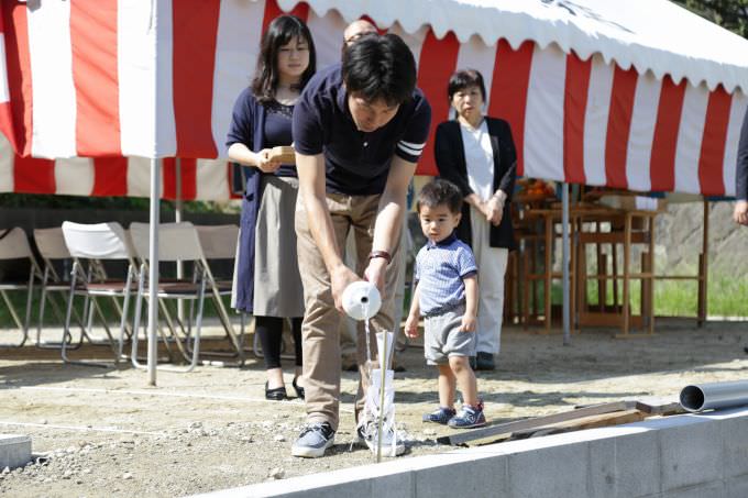 福岡市南区柏原03　注文住宅建築現場リポート①　～地鎮祭～