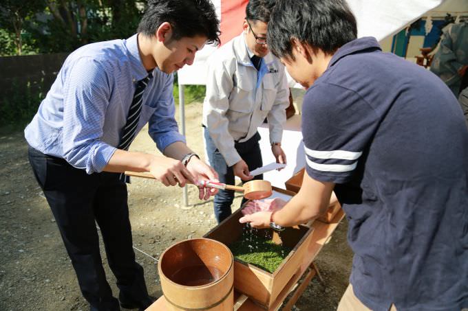 福岡市南区柏原03　注文住宅建築現場リポート①　～地鎮祭～