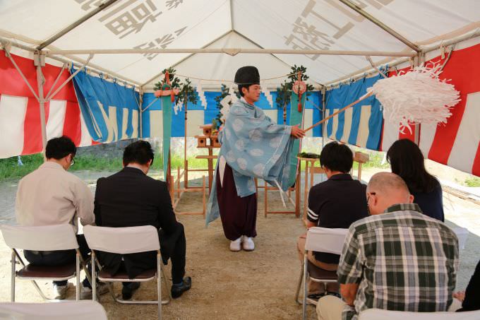 「福岡市南区柏原03」注文住宅現場リポート①【地鎮祭】