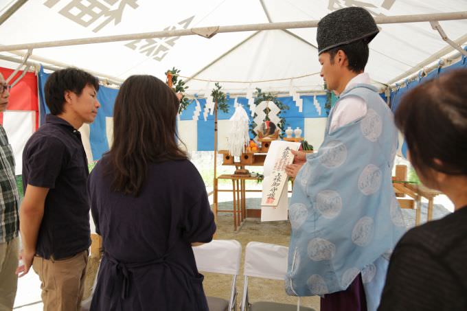 「福岡市南区柏原03」注文住宅現場リポート①【地鎮祭】