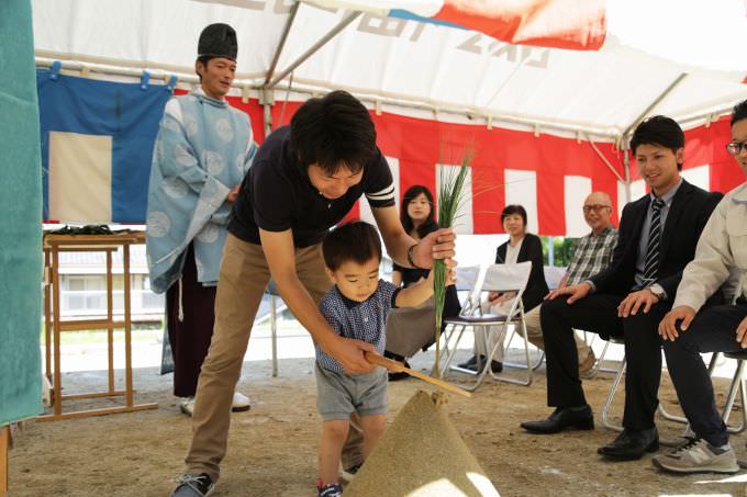 福岡市南区柏原03　注文住宅建築現場リポート①　～地鎮祭～