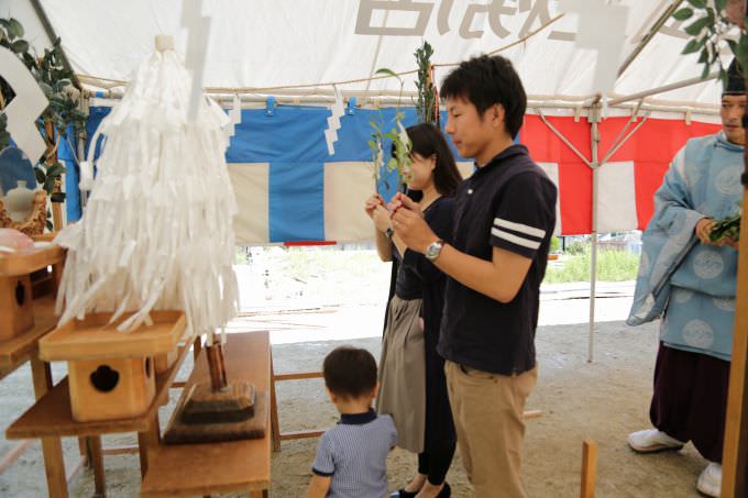 「福岡市南区柏原03」注文住宅現場リポート①【地鎮祭】