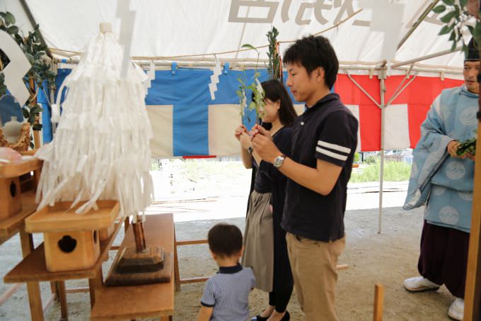 福岡市南区柏原03　注文住宅建築現場リポート①　～地鎮祭～