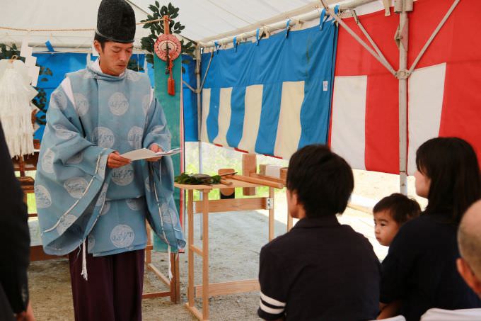 福岡市南区柏原03　注文住宅建築現場リポート①　～地鎮祭～