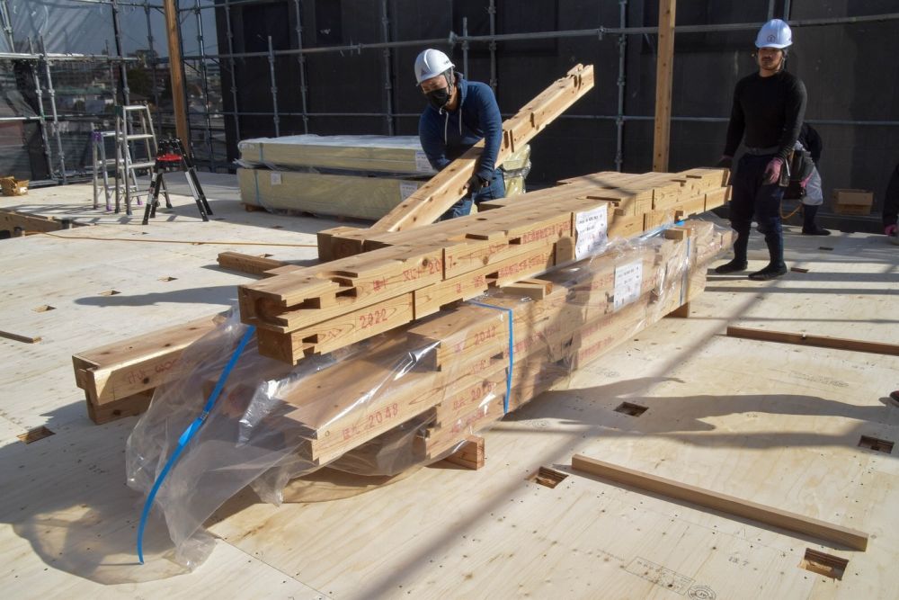 「福岡市南区市崎01」注文住宅現場リポート②【上棟式】