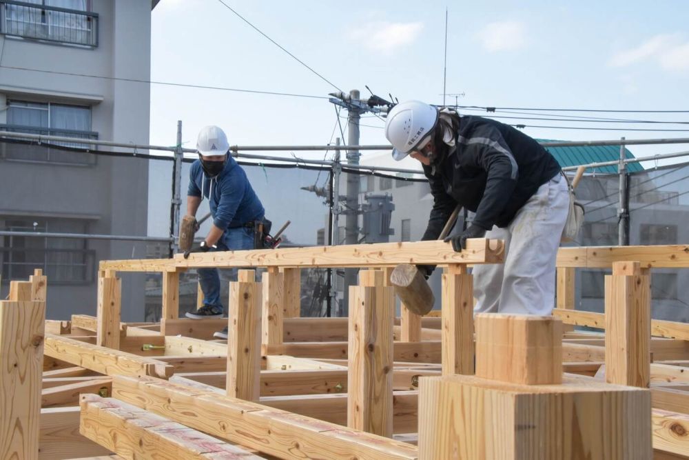 「福岡市南区市崎01」注文住宅現場リポート②【上棟式】