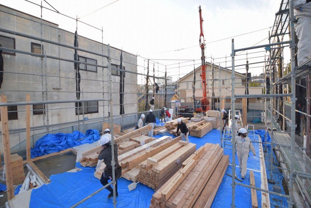 「福岡市南区市崎01」注文住宅現場リポート②【上棟式】
