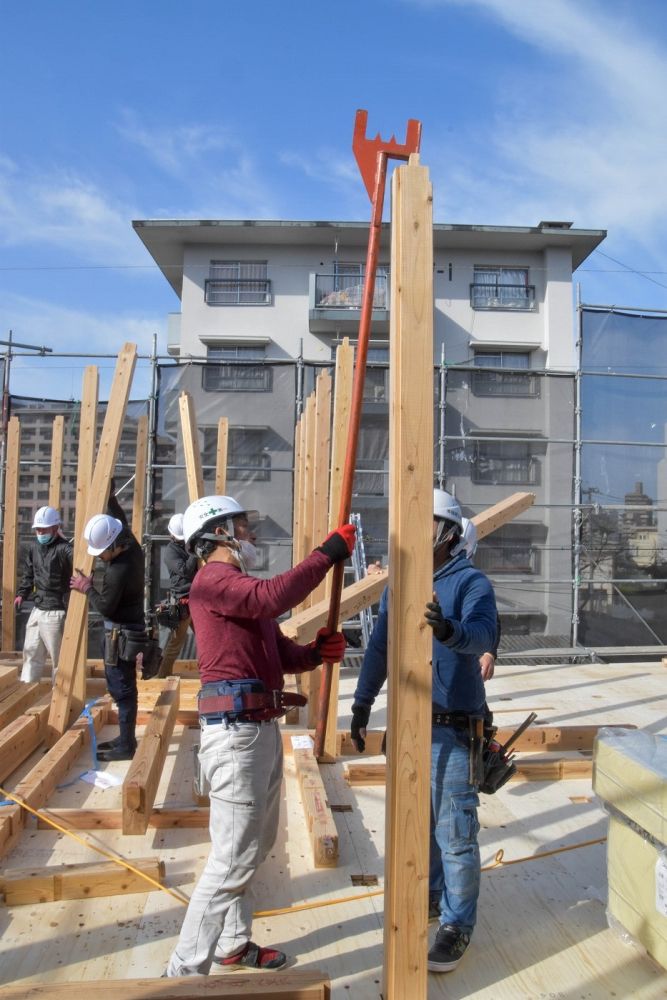 「福岡市南区市崎01」注文住宅現場リポート②【上棟式】