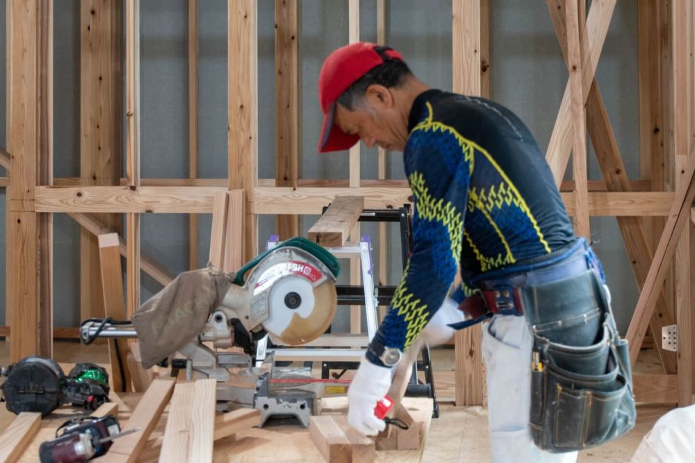 福岡市東区09　注文住宅建築現場リポート⑦　～木工事・下地作り～