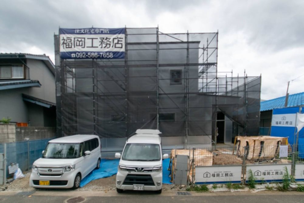 福岡市東区09　注文住宅建築現場リポート⑦　～木工事・下地作り～