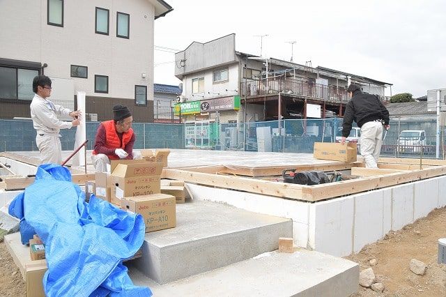 「太宰府市03」注文住宅現場リポート③【木工事】【土台敷き】