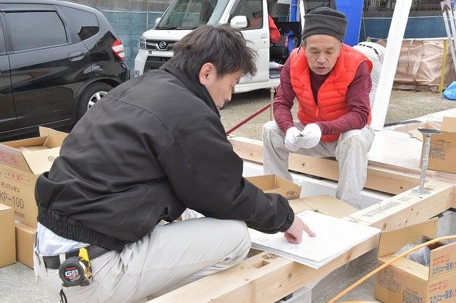 「太宰府市03」注文住宅現場リポート③【木工事】【土台敷き】