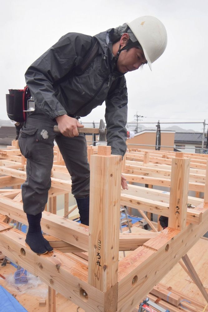 福岡県糸島市04　注文住宅建築現場リポート④　～上棟式～