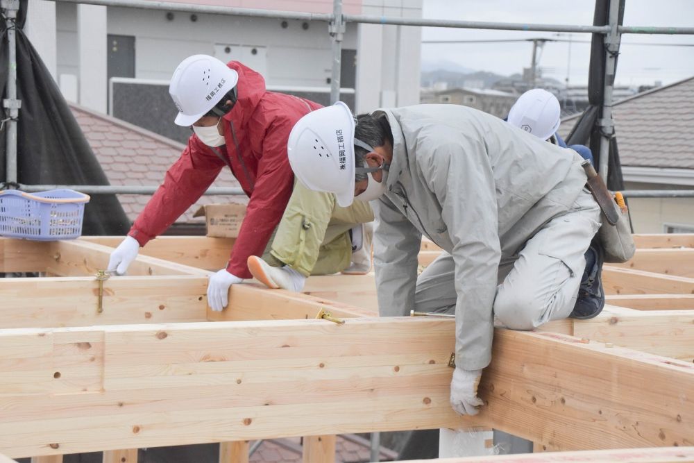 福岡県糸島市04　注文住宅建築現場リポート④　～上棟式～