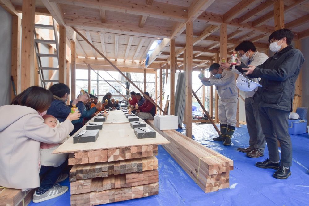 福岡県糸島市04　注文住宅建築現場リポート④　～上棟式～