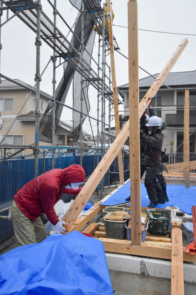 福岡県糸島市04　注文住宅建築現場リポート④　～上棟式～