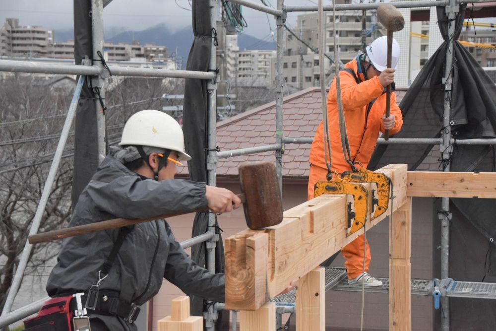 福岡県糸島市04　注文住宅建築現場リポート④　～上棟式～