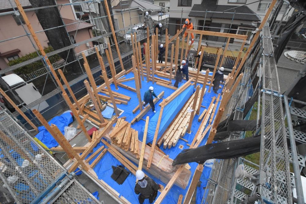 福岡県糸島市04　注文住宅建築現場リポート④　～上棟式～