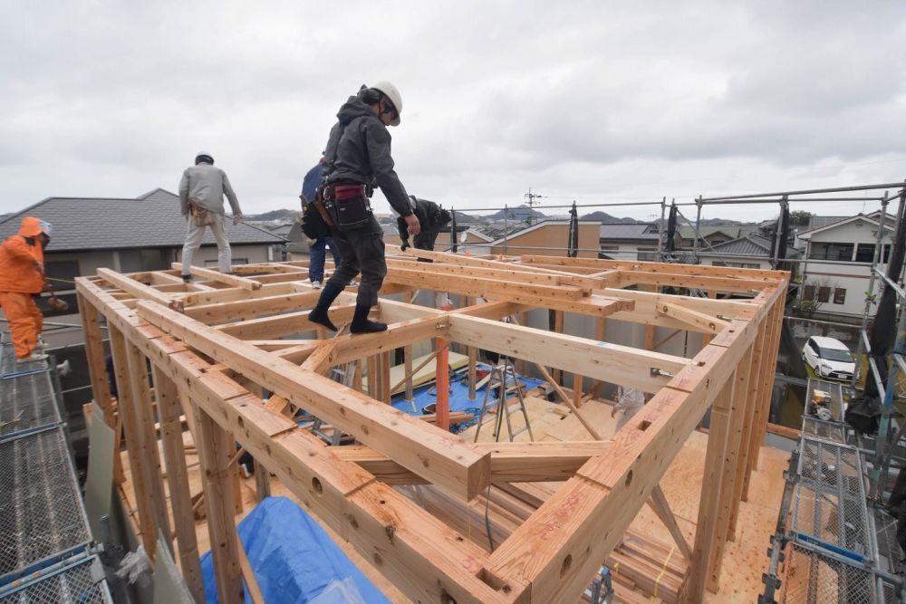 福岡県糸島市04　注文住宅建築現場リポート④　～上棟式～